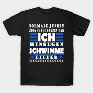 Schwimmen Wassersport Männer Kraulen Spruch T-Shirt